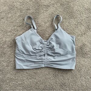 Athleta Light Blue Cinch Longline Bra
